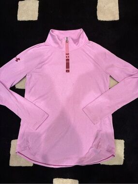 Under Armour Light Pink Half-Zip Performance Top
